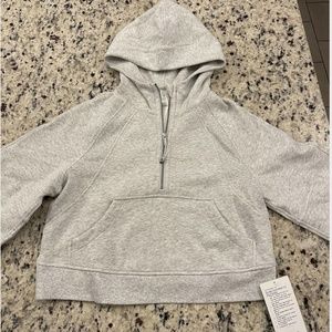 Scuba Oversized 1/2 Zip Hoodie XS/S Light Grey